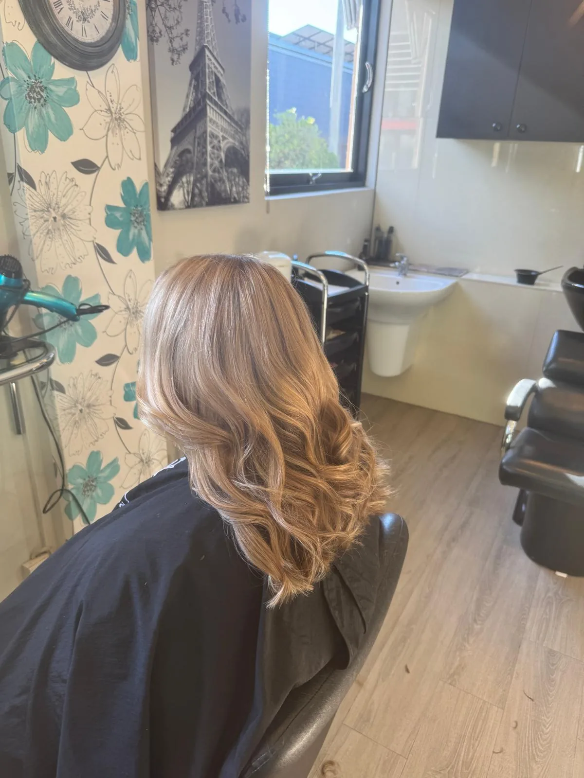 Blonde balayage beach waves by Carolyn — Babalon for Hair, Redcliffs